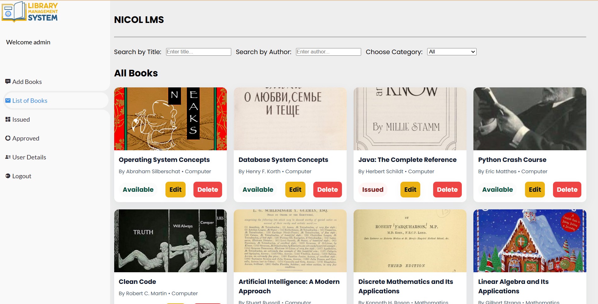 library management System